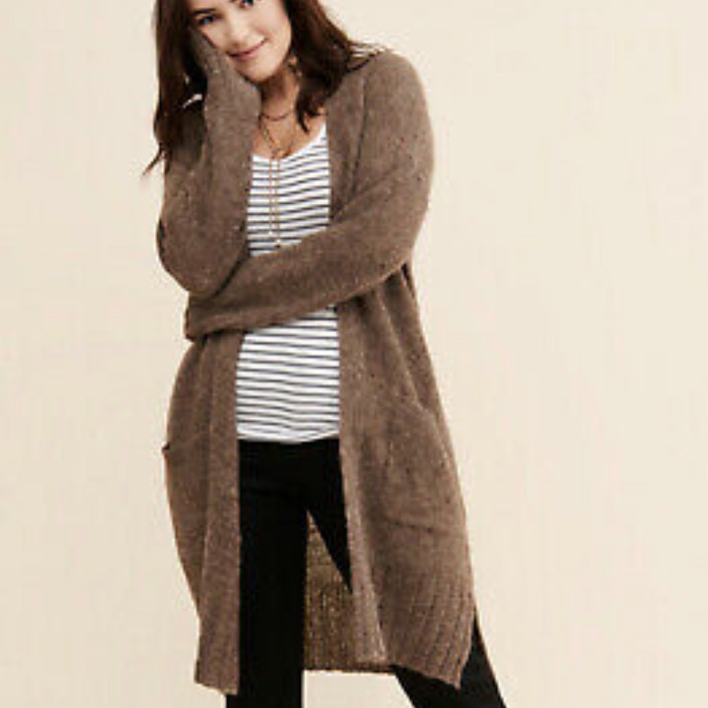 Anthropologie Goldie Alpaca Long Cardigan Sweater In Brown Sz Small